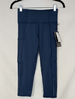 NWT Kyodan Navy Capri Compression Series Woman's Size XS Workout Athleisure